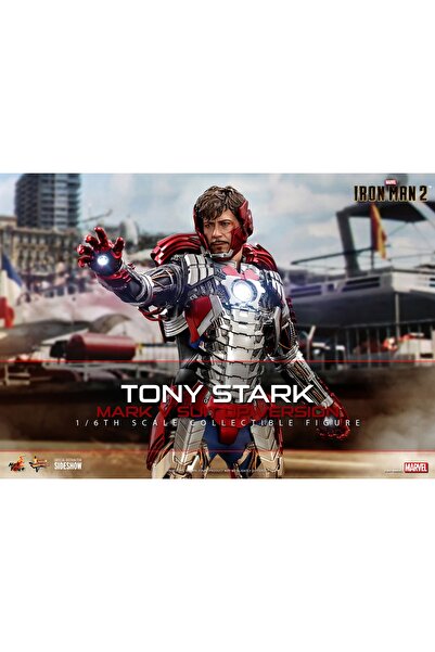 LunaToyverse Hot Toys - Tony Stark (Mark V Suit Up ) Deluxe Version Sixth Sca...