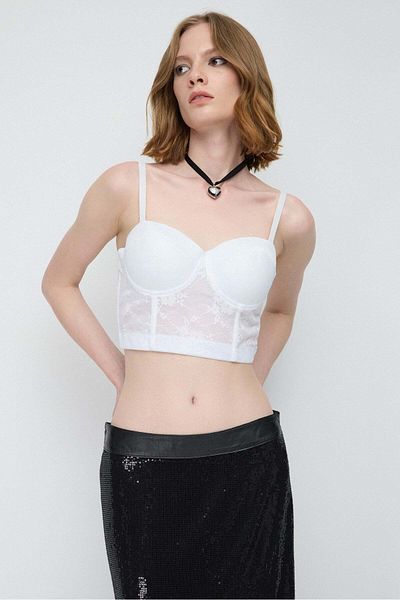 No Matter What Adjustable Lace Bustier Top