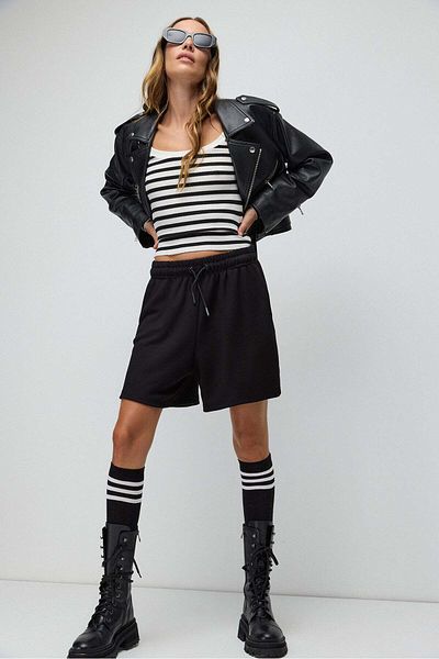 No Matter What Weiche Bermudashorts