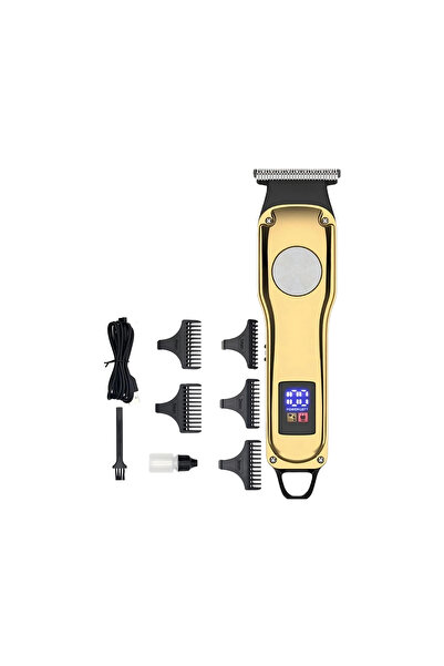 layfhex Profesyonel Dijital Berber Şarjlı Kablosuz Saç Sakal Kesme Makinesi