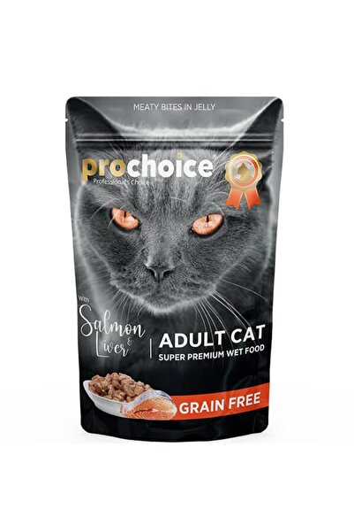 ProChoice Adult Cat Somon Wıth Lıver Pouch 85gr