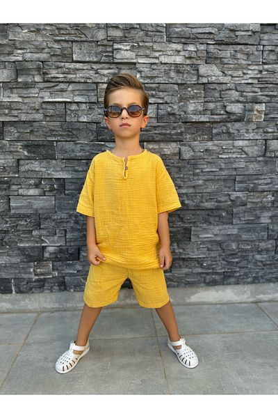 barin kids Children's Vintage 100% Cotton Muslin Set (Full Fit)