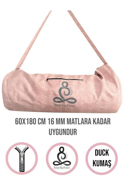 REMEGE Mat Taşıma Çantası Yoga Fitness Silindir Antrenman Çantası + 2 Adet Ma...