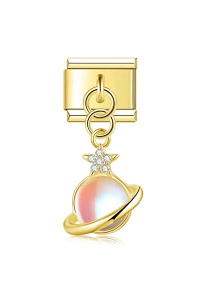 SiestaAccessories Gezegen Temalı Sallantılı İtalyan Bileklik Charm