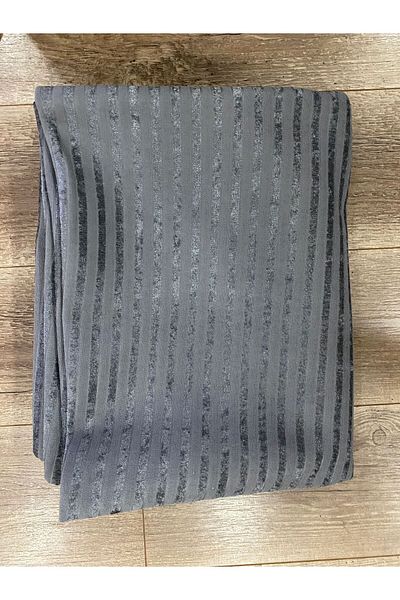 ART ÇEYİZ Striped Patterned Sofa Sofa Bed Sofa Cover Dark Gray Color