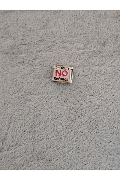 SiestaAccessories "I'M Yours No Refunds" Motto - Italian Bracelet Charm