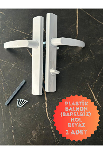 Genel Markalar Pvc Pimapen Plastik Kapı Kolu / Balkon Plastik Kapı Kolu / Beyaz 1 Adet