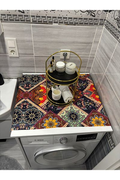 HALFART Bohemian Duck Linen Waterproof and Dirty-Proof Washing Machine Cover - with Stylish Pattern Options