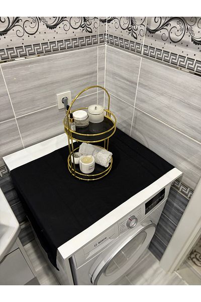 HALFART Black Duck Linen Waterproof and Dirty-Proof Washing Machine Cover - with Stylish Pattern Options