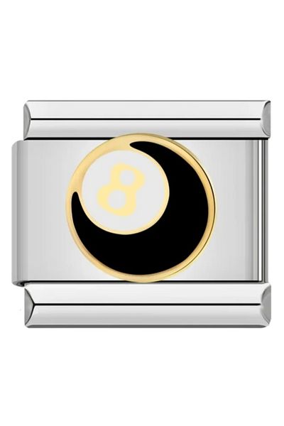 SiestaAccessories Italian Silver 8Ball Bracelet Charm