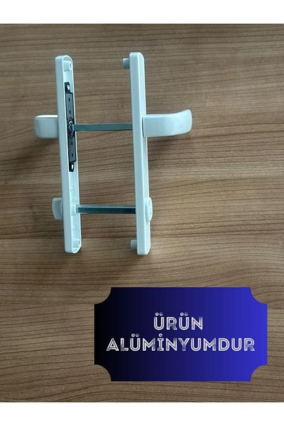 ÖZFIRAT PVC YAPI Aluminum Door Handle / Toilet(Wc) / Bathroom Aluminum Door Handle / White 4 Pcs