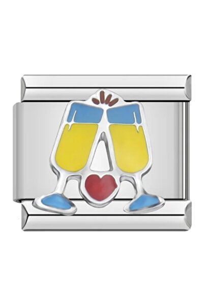 SiestaAccessories سحر سوار زجاج الشمبانيا الإيطالي