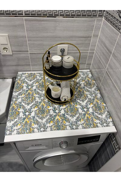 HALFART Tumbled Mint Duck Linen Waterproof and Dirty-Proof Washing Machine Cover - with Stylish Pattern Options