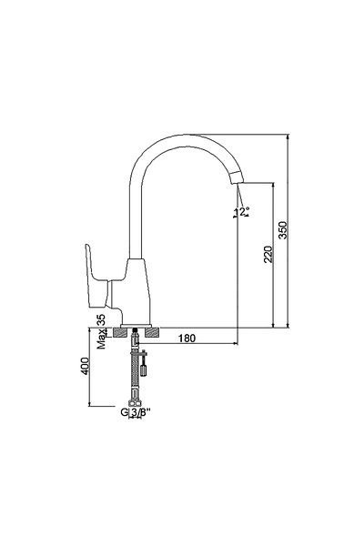 Newarc Loft Sink Faucet - 921531   Model