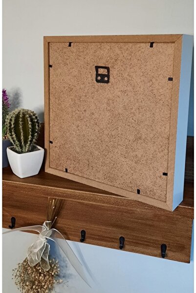 Sevcan sanat atölyesi 25×25×3 Memory Frame Flower Frame Glass Depth Frame