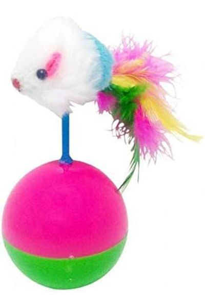 Nunbell Cat Toy Pilgrim Lying Mouse 7 X 26 Cm