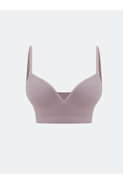 LC Waikiki Lilac No Underwire Padding Flat Seamless T-Shirt Bra