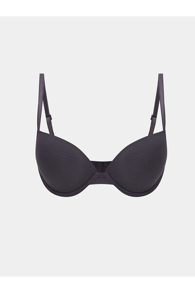 LC Waikiki Anthracite Underwire Unpadded Plain T-Shirt Bra