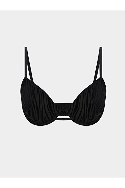 LC Waikiki Σουτιέν LCW DREAM Μαύρο Underwire χωρίς επένδυση με δαντέλα