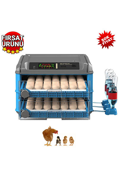 NND 128 Yumurta Kapasiteli Tam Otomatik Kuluçka Makinesi - Civciv, Kaz, Hindi...