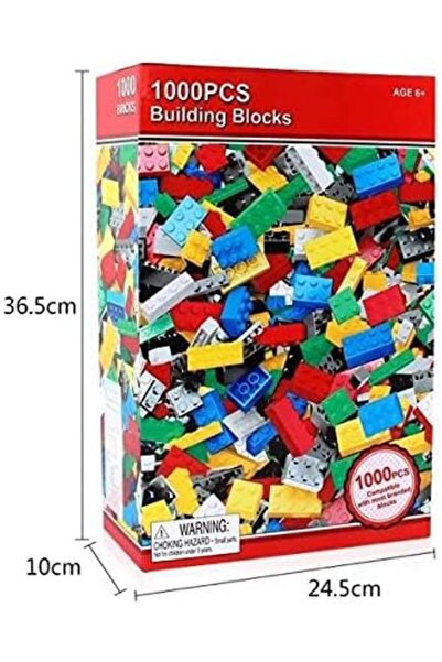 Yelajoy 1000-Pieces Kids Building Blocks Set, DIY  Creative,10 Different Colors, Toys for kids age 3+