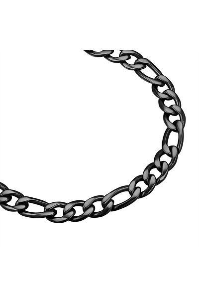 True Rebels Edelstahlarmband Armband Edelstahl schwarz