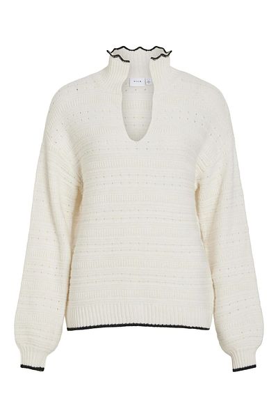 VILA Strickpullover V-Ausschnitt