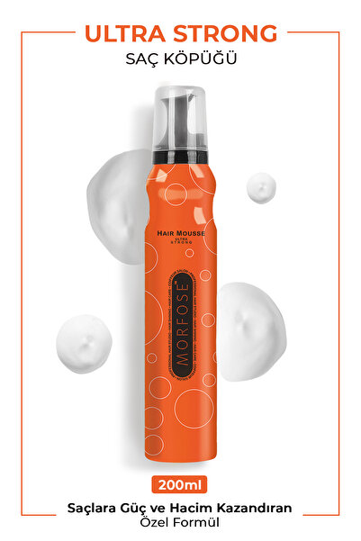 Morfose Saç Köpügü Turuncu 200 Ml