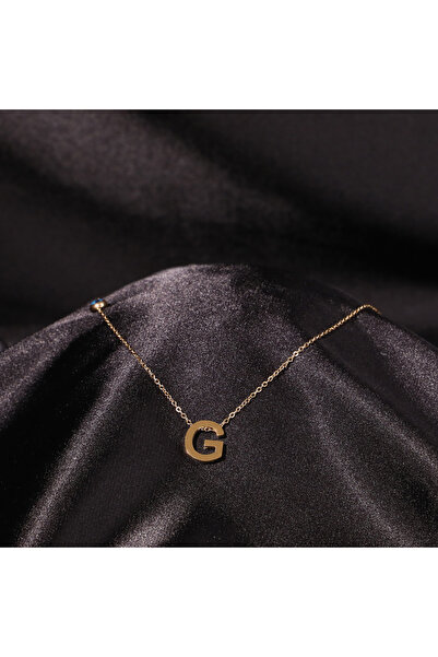 FOURSOLOS قلادة نسائية من الفولاذ، قلادة بحروف ذهبية اللون مع خرز عين الشر رق...