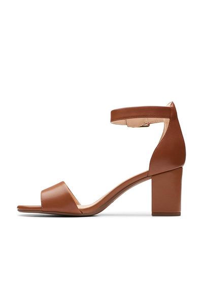 CLARKS Deva Mae Brown Womens Formal Shoes