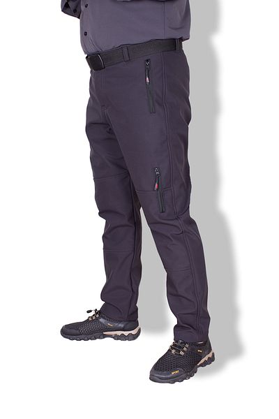 Nikbin Pantaloni tactici de exterior Softshell cu fleece în interiorul apei, rezistenți la vânt (IARNA) -antracit