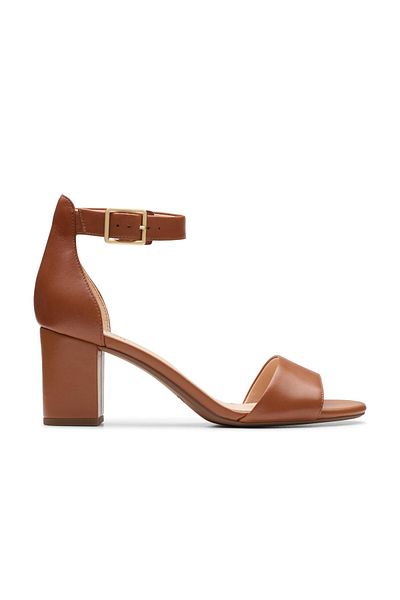 CLARKS Deva Mae Brown Womens Formal Shoes
