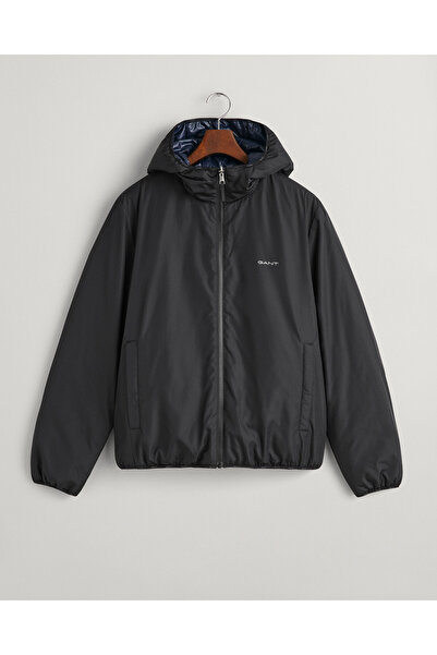 Gant Erkek Siyah Kapüşonlu Yağmurluk