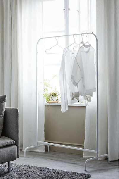 Binbirreyon Ayaklı Elbise Askısı Çelik Konfeksiyon Askısı 99X151 DE037