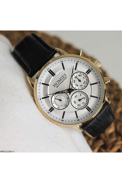 Homies Hm25123S01-3 Men's Watch with Leather Band