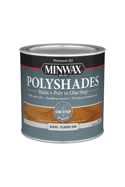 Minwax Polyurethane Stain and Finish Gloss 473 ml – Classic Oak | Saves time ...