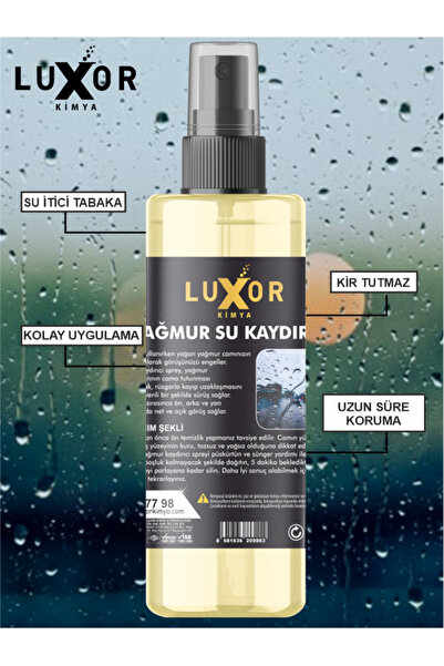 Luxor Kimya Kimya Yağmur Su Kaydırıcı Sprey 200 Ml