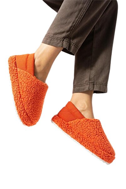 Liger Помаранчеві жіночі тапочки - тапочки з еластичною і нековзною підошвою з плюшевого рушника