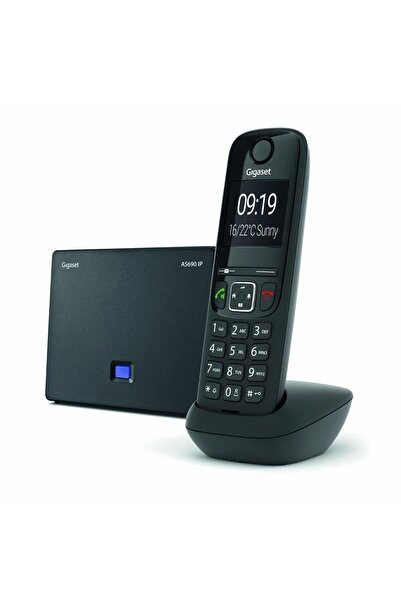 Siemens Gigaset AS690 IP Siyah Dect Telefon
