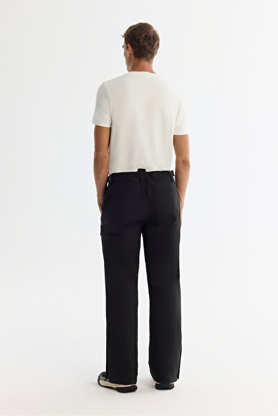 Avva Erkek Siyah Su İtici Rüzgar Geçirmez Beli Ayarlanabilir Comfort Fit Kayak Pantolonu A42Y3125