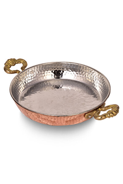 Yardımcı Bakır Since 1997 مقلاة نحاس مطروقة يدوياً 26 سم