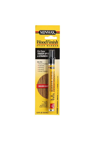Minwax قلم إصلاح الخدوش الخفيفة على الأسطح الخشبية، بطلاء زيتي بلون البلوط ال...