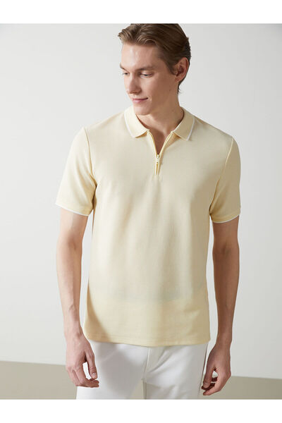LC Waikiki Nevavm with a Difference Polo Collar Short Sleeve Men's T-Shirt