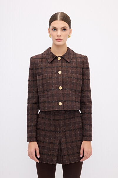 adL Erkek Yaka Crop Ceket