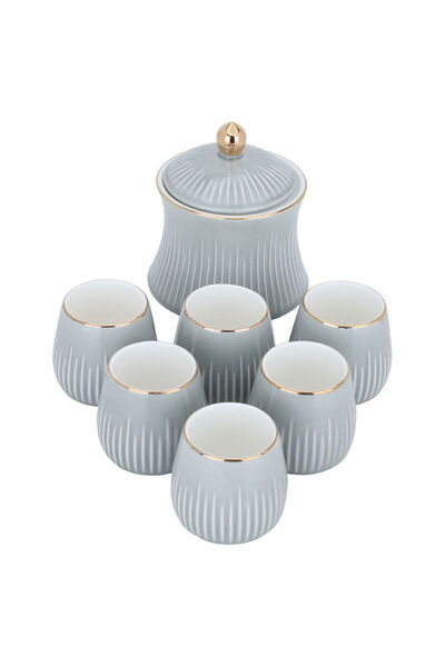 Alsaif Gallery Saif Gallery Porcelain Tea Serving Set with Sugar Bowl, 8 Piec...