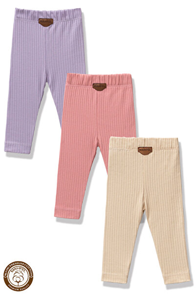 MAHFEL Premium 3-Piece Baby and Child Tights Set (100% Cotton)