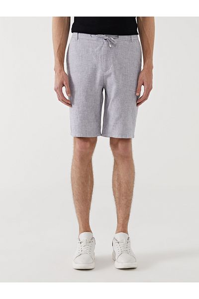 LC Waikiki Standard Fit Linen Blended Men's Shorts