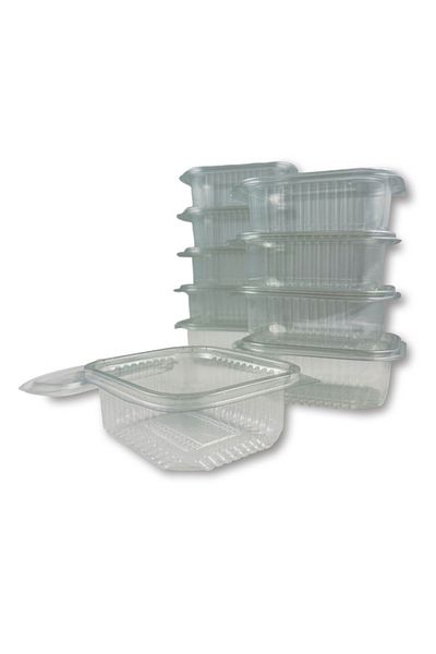 Home Plastic Sealed Pot 250 g Cc Use Horse Disposable Plastic Bowl with Lid 700 Pcs