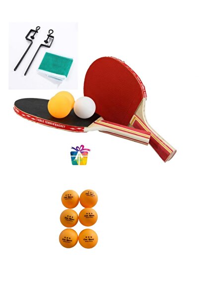 MUBX Masa Tenis Seti Pinpon Seti 2 Raket 3 Top File Takma Aparatları+ 6 Adet ...