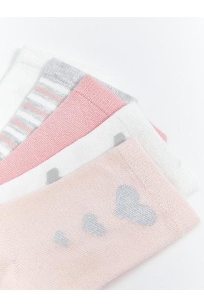 LC Waikiki Desenli Kız Çocuk Soket Çorap 5'li